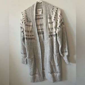 Gray Patterned Women's Sweater